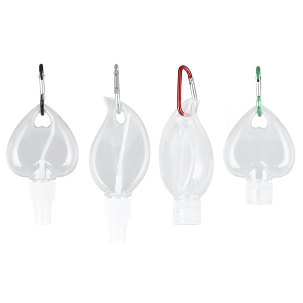 Botella de viaje, botella reutilizable transparente para apretar, inodora, segura para cosméticos para el hogar para exteriores,Botella exprimible Dispensador de jabón Botella de llavero Botella de es