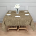 thumbnail image 3 of Square Waterproof Tablecloth Mocha Brown Reusable Indoor/Outdoor Durable Table Cover 70 Inch X70 Inch, 3 of 6