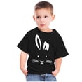 thumbnail image 1 of Qiopertar Haut à Manches Courtes Imprimé Col Rond Mignon Mode pour Enfants Garçons Filles en Solde à Moins de 5$ en Solde, 1 of 5