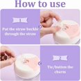 thumbnail image 4 of 120Pcs Acrylic Tumbler Straw Charm Blanks Blank Straw Toppers Charm Accessories Compatible Straw Toppers Charm for Straw Caps Decoration diy, 4 of 6