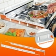 thumbnail image 3 of Uxcell Stove Gap Covers, Kitchen Stove Gap Filler, Aluminum Oven Gap Cover 25.59 in Length, Silver, 3 of 6