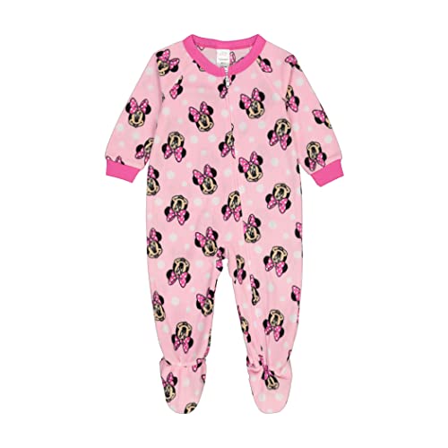 Disney Minnie Mouse Baby Girls Footed Pajamas Blanket Sleeper Sizes 2T