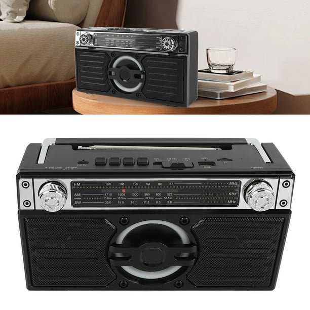 Radio Portable AM FM, Altavoz 4 En 1 Bluetooth, Con Batería, Carga Tipo C, Recepción Transparente De FM, Tiempo De Juego De 18 Horas, Portátil Para Viajes, Jardín, Baño