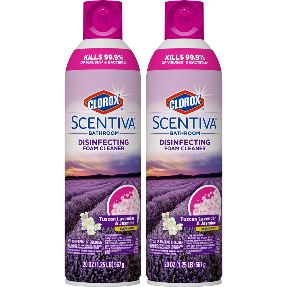 Clorox Scentiva Bathroom Foam Cleaner, Bleach Free, Surface Cleaner