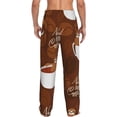 thumbnail image 3 of Daiia Sloths Need More Coffee Men's Sleep Pant with Pockets and Drawstring,Pajama Pants-Medium, 3 of 9