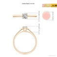 thumbnail image 6 of ANGARA Natural 0.33 Ct. Diamond Solitaire Ring in 14K Rose Gold for Women (Ring Size: 3), 6 of 11