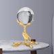 thumbnail image 5 of Bola de Cristal de Hierro con Soporte, Escultura de Adorno, Accesorios Decorativos para Fotos, Estante de Armario, Decoración de Armario de TV, Adorno 115x15cm Sunnimix Escultura de bola de cristal, 5 of 8