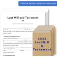 thumbnail image 2 of czcpp-Last kit de Volonté et Testament 2025, Formes de Volonté Simple - Formes de Testament Légales Vierges, Faites-le Vous-Même kit de Planification de Fin de Vie - 3 Formes Vierges, Guide, & Enveloppes, 2 of 4
