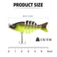 thumbnail image 2 of Swimbait artificial de 6 segmentos y 6 cm con múltiples articulaciones, 4,7 g, tamaño mini, 2 of 8