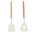 thumbnail image 1 of Utensilios de cocina de silicona | Mango de madera, utensilios de cocina antiadherentes, resistentes al calor, 1 of 5