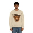 thumbnail image 5 of Highland Cow Hoodie, Cow Farm Sweatshirt , Farm Sweater, Animal Lover Sweatshirt, Leopard Boho Cow, Trendy, Unisex sweatshirt, 5 of 9
