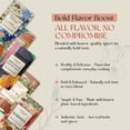thumbnail image 6 of BBQ Rub Gift Set - 5 Spices Gift Set in Premium Box - Great Grilling Gift - Unique Barbecue Seasonings Gourmet Spice Set of 5, Bacon Salt, Harissa, Umami Mushroom Powder, Coffee Rub, Tuscan Grill., 6 of 10