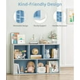 thumbnail image 4 of Montessori Toy Storage Shelf, Kids Toy and Book Storage Organizer with Cube Shelves for Kids Room Playroom Livingroom, White, 4 of 7