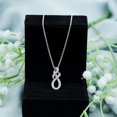 thumbnail image 5 of Rosec Jewels Lab Diamond Infinity Pendant with Chain (EF-VS Quality) - Ready to Gift for Valentines Day, 14K White Gold, 5 of 8