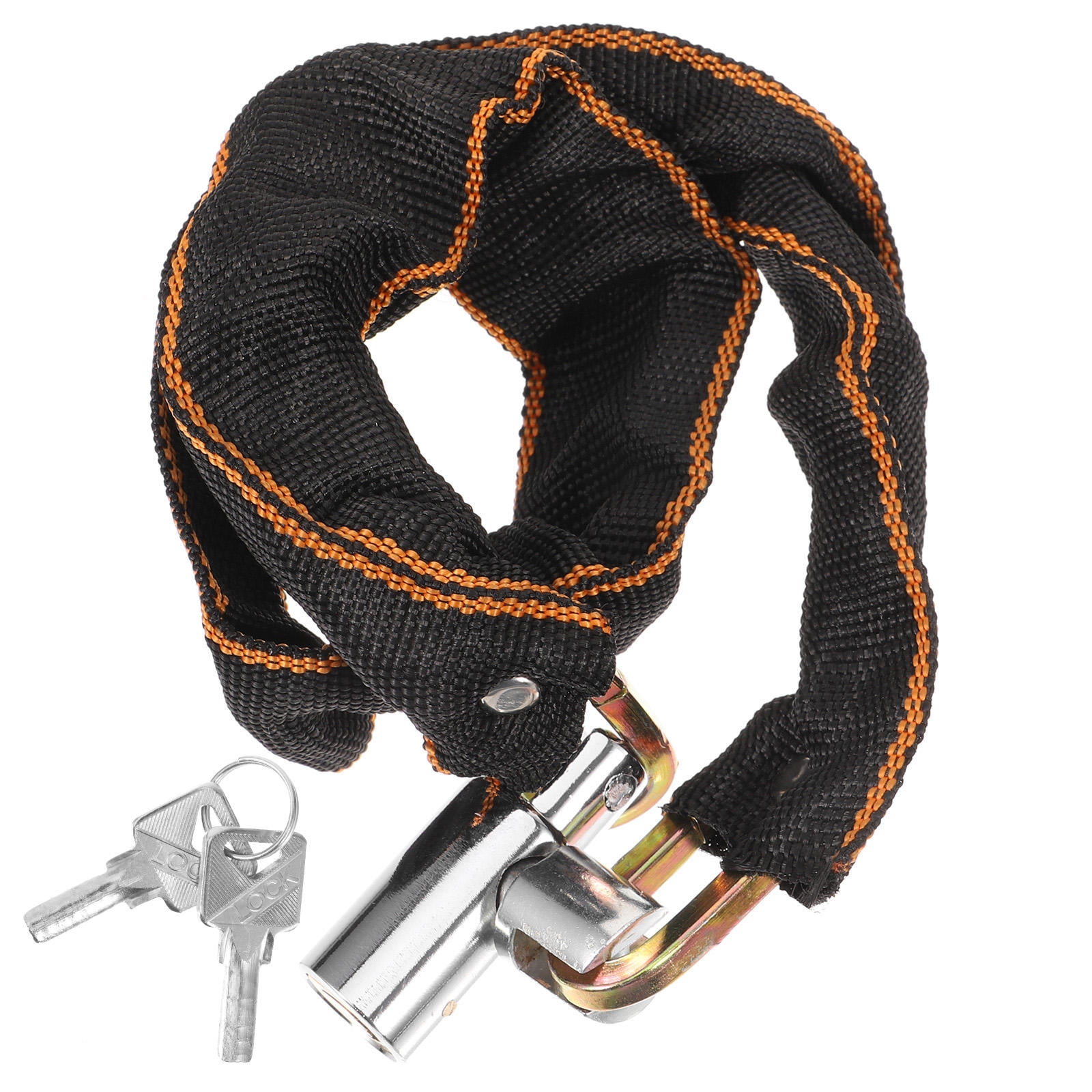 jojofuny Bike Chain Lock 1Pack Silver for Cyclists and Motorcyclists Outdoor Riding and Bike Protection