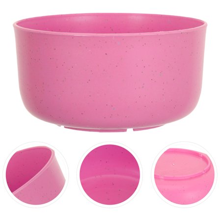 CIMAXIC Round Pink Plastic Bowls 10Pcs for Soup and Rice Reusable Entertaining Guests
