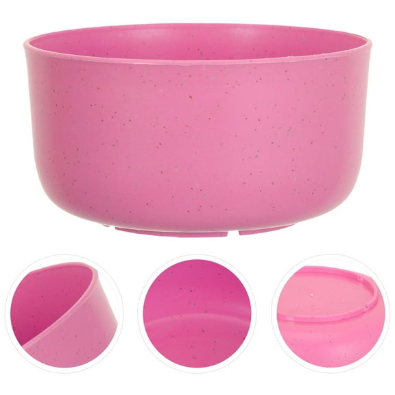 CIMAXIC Round Pink Plastic Bowls 10Pcs for Soup and Rice Reusable Entertaining Guests