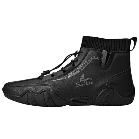 

Couple Spring And Autumn New Mid Top Ankle Boots Men s Fashion Socks Mouth Casual Shoes R Plus Size Handmad