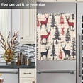 thumbnail image 3 of Yayeee Magnetic Dishwasher Cover for The Front Decoration Home Kitchen Machine Sticker Protector, Red Deer, 3 of 6