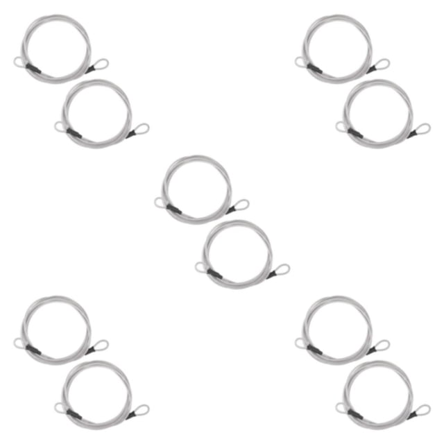 Maytalsory 2pcs/set Convenient And Practical Bicycle Lock High Security Guaranteed Anti-Theft Bike Cable Lock silver-2m*2 5Set