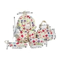 thumbnail image 2 of 4PCS Girls Backpack Set Cute Backpack School Backpack with Tote Bag Lunch Box Pencil Case Kids Backpack for Elementary Middle High School College Students, 2 of 4