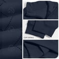 thumbnail image 4 of Guluxicc Dressy Sweatshirts for Men Quarter Zip Mock Neck Ribbed Cuffs Long Sleeve Casual Sweatshirts Fall Winter Pullover, 4 of 7