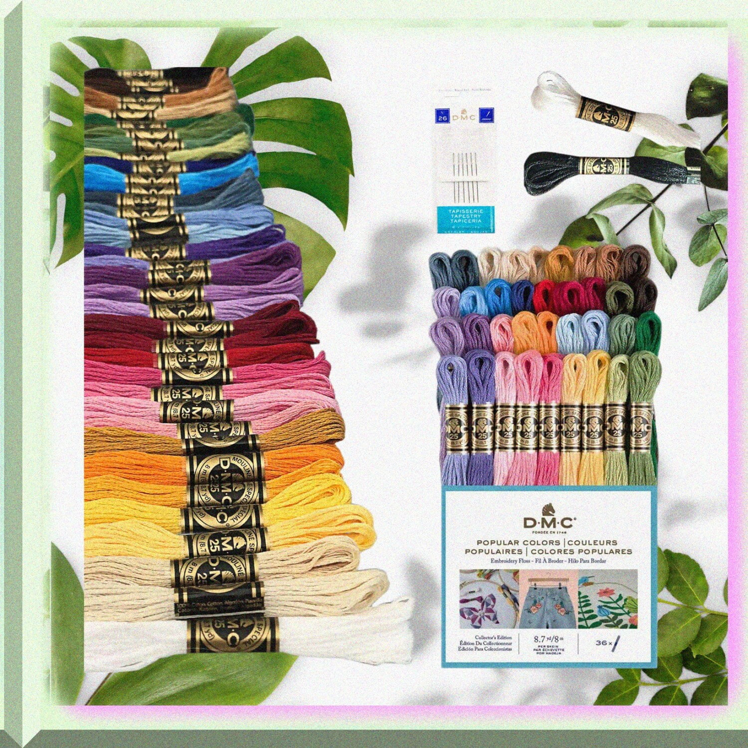 HEALLILY Lot De 16 Rouleaux De Fil à Broder Pour Point De Croix, Bracelets D'amitié, Fils D'amitié, Fils De Coton à Broder Pour Loisirs Créatifs