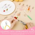 thumbnail image 5 of 12Pcs Lip Gloss Keychain Bulk Lip Balm Keychain with Exquisite Cute Charm Jewelry for Women Girl Key Purse Decor, 5 of 11