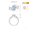 thumbnail image 5 of ANGARA Natural Solitaire Round 1.6 ct Aquamarine Infinity Promise Ring in 925 Sterling Silver for Women (Size-8mm) | March Birthstone, Anniversary, Jewelry Gift for Women | Natural Aquamarine Ring, 5 of 10