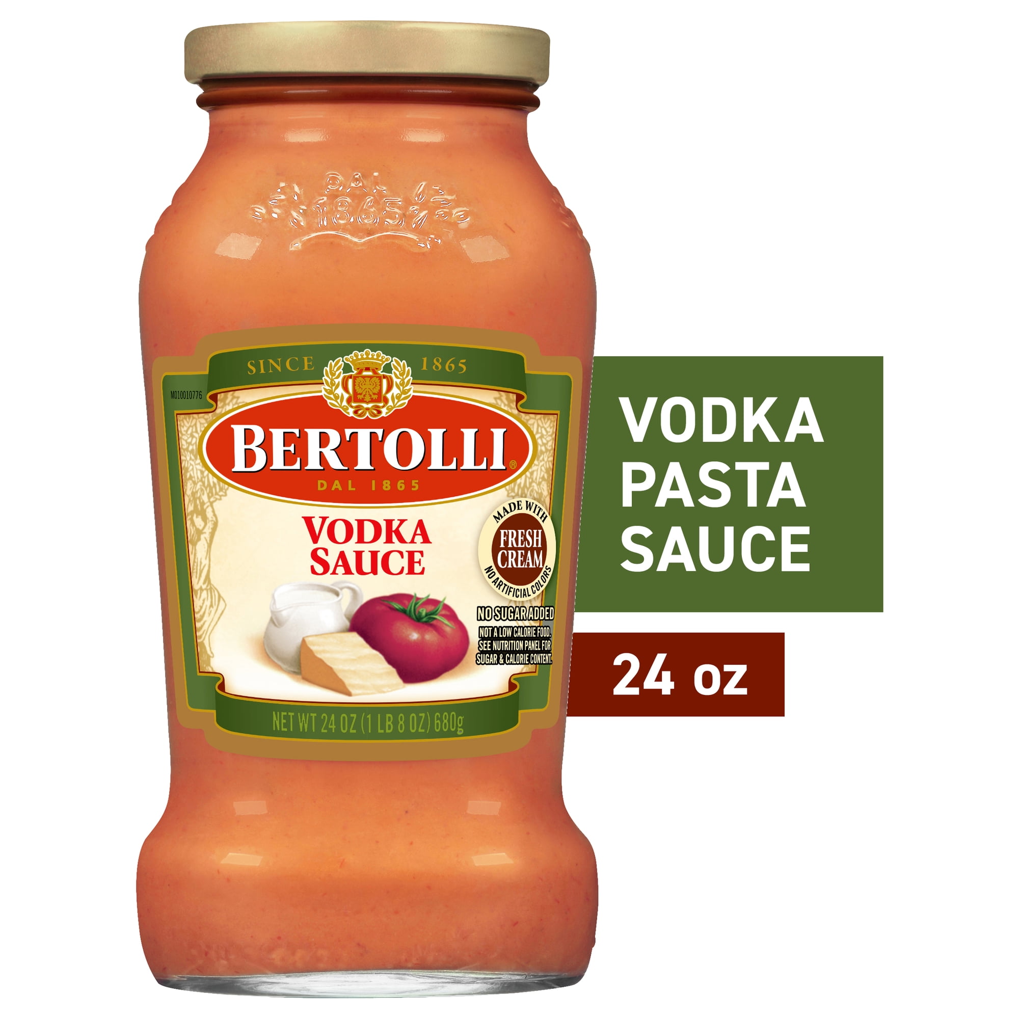 Bertolli Vodka Sauce, Italian Tomato Sauce with Cream, 24oz