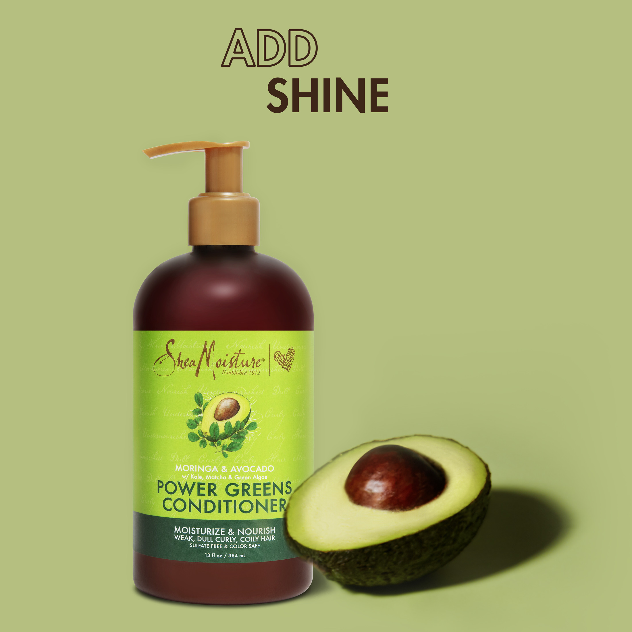 SheaMoisture Power Greens Deep Conditioner for Curly Hair with Kale, Moringa and Avocado, 13 fl oz - image 5 of 12