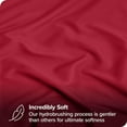 thumbnail image 2 of Bare Home 2 Pack Fitted Bottom Sheets Twin XL Premium 1800 Ultra Soft Wrinkle Resistant Microfiber Hypoallergenic Deep Pocket Twin XL Red, 2 of 8