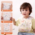thumbnail image 4 of 20pcs desechable impermeable babero ajustable cinta mágica lindo comedor baberos para bebé recién nacido, 4 of 7