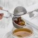thumbnail image 3 of Guisar, decoctar hierbas medicinales 4 piezas coladores de bolas de té, colador de té de bola a presión, colador de té de bola a presión de material con mango, uso para hacer té,, 3 of 3