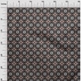 thumbnail image 2 of oneOone Cotton Cambric Black Fabric Floral & Tiles Moroccan Sewing Material Print Fabric By The Yard 42 Inch Wide, 2 of 4