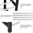 thumbnail image 2 of Herwey Shoes Organizer, Shoes Rack, Plastic + Aluminum Metal Standing Shoe Rack DIY Shoes Storage Shelf Home Organizer, 2 of 8