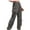 Gray, variant on Lolmot High Waist Stretch Cargo Pants Women Baggy Multiple Pockets Relaxed Fit Straight Wide Leg Casual Y2K Pants Combat Military Trousers