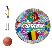 Angle View: Reflective Football Luminous Football Match Training Special Football For Training