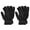 Black, variant on Men's Women's 2 Pairs Warm Winter Fuzzy Cozy Gloves, 2 Set Black