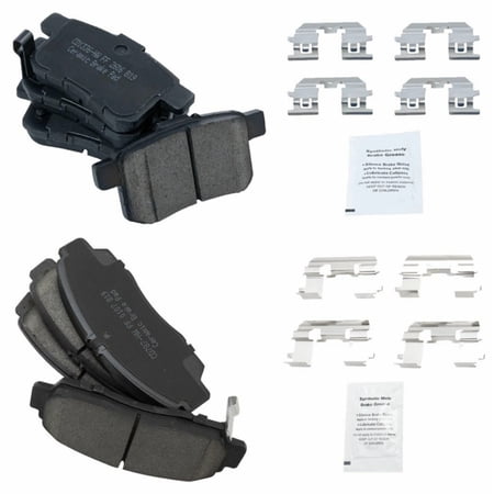 Front & Rear Posi Ceramic Disc Brake Pad Kit For 2009-2010 TSX 2008-2010 Accord