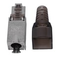 thumbnail image 3 of 32Pcs Tool-Free Shielded RJ45 Cat 7 Termination Plug Cat7 Plug / Cat7 Connector Connectors Modular 23/24AWG-Black, 3 of 5
