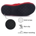 thumbnail image 5 of Women's Arch Support Slippers Memory Foam Orthotic Heel Cup Arthritis Edema House Shoes with Velcro Closure, Red 9, 5 of 6