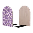 thumbnail image 2 of Lsque Daisies Flowers Printed Wood Bookends,Non-Skid Bookend for Shelves,Heavy Duty Support Bookends,Non-Slip Foam Pads for Office, Home, and Library,1 Pair, 2 of 8