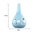 thumbnail image 2 of 6 agujeros Ocarina Cerámica Ocarina Botella de Vino Estilo - Alto C - Estudio para principiantes, regalo de Navidad, con cordón, 2 of 5