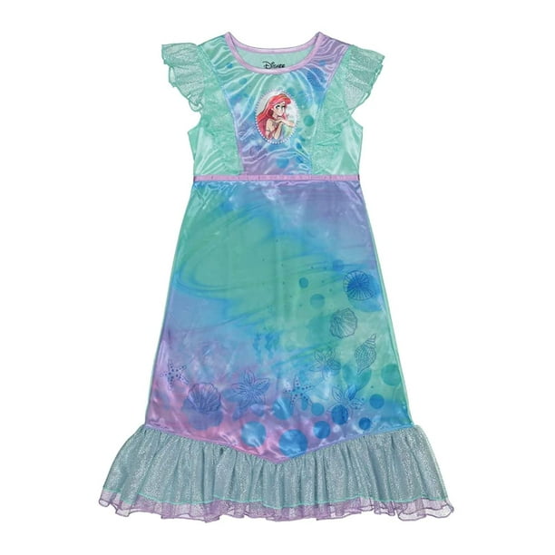 Camisón Disney con diseño de sirenita de fantasía para niña de 2 a 6 años