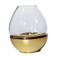 thumbnail image 4 of Portavelas de cristal, portavelas para decoración de mesa, decoración de bodas y cenas. Dorado, 4 of 9