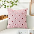 thumbnail image 6 of Moocorvic Throw Pillow Cover 18X18, Embroidery Heart Pattern Valentine's Day Gifts Pillow Cases for Couch Sofa Bed Chair Living Room Home Decor, 6 of 7