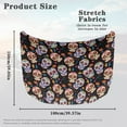 thumbnail image 7 of Uorisanigo Car Hood Cover Elastic Polyester Protectors Sugar Skull Print Automotive Hood Covers Suitable for Most Auto Sedans Trucks Pickup Sports Cars, 7 of 7