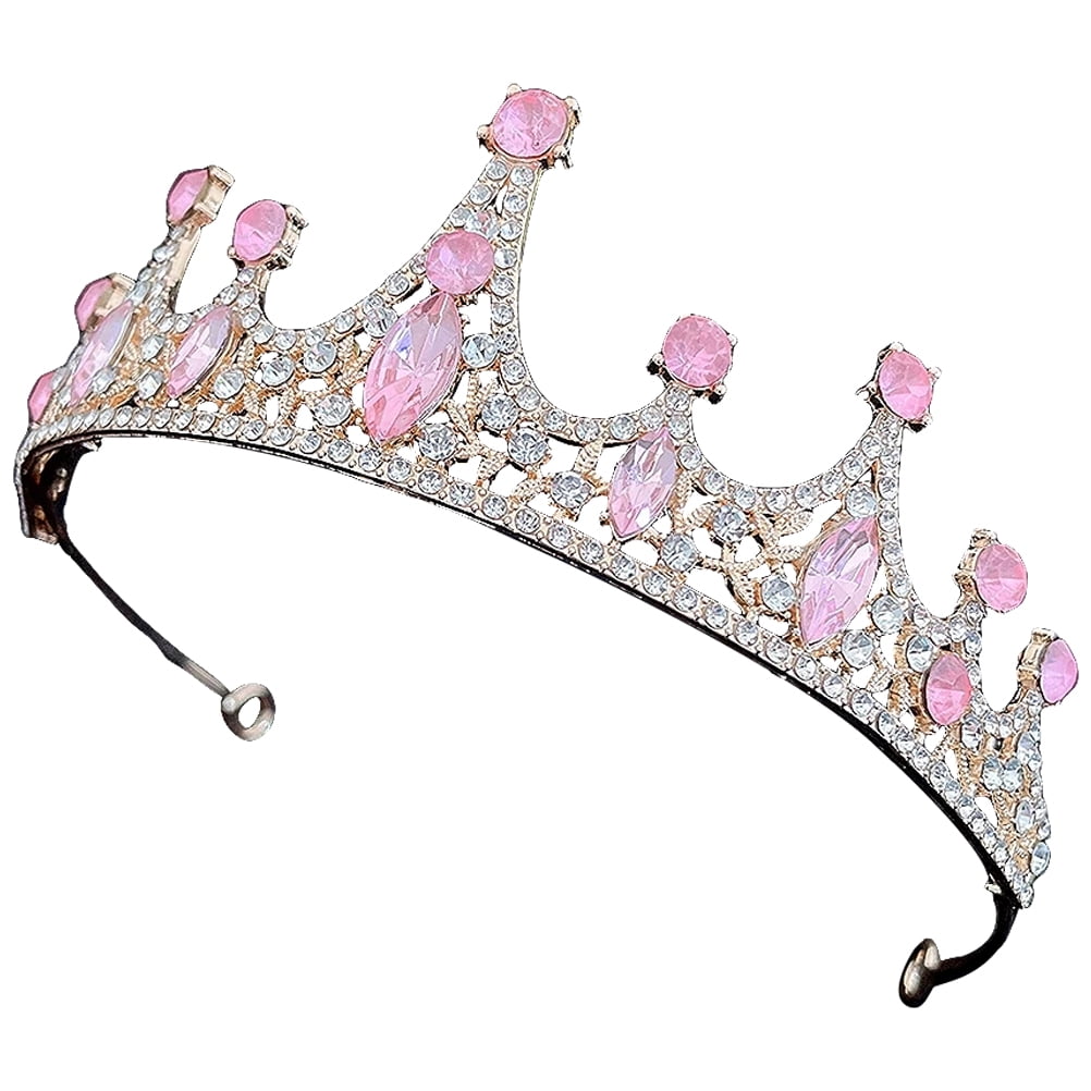 Vorkoi Rhinestone Princess Tiara Crystal Crown Royal Queen