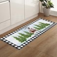 thumbnail image 5 of Kitchen Rugs and Mats Set of 2 Christmas Farmhouse Pig Cow Cock Black Plaid Kitchen Sink Mat,Non-Slip Area Runner Rug,Washable Floor Mat for Home Dining Room Office 18"x30"+18"x48", 5 of 6